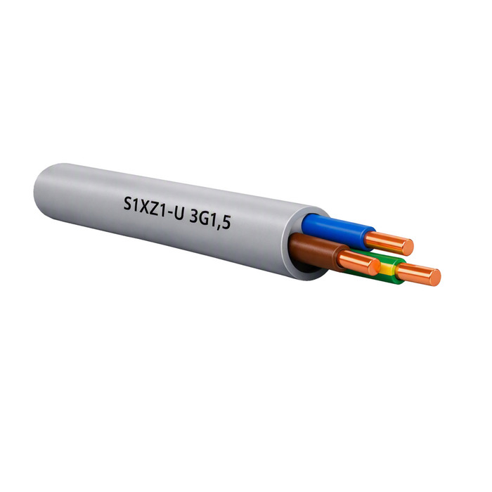 Installationskabel 3 x 1,5 mm² 25 meter halogenfrit